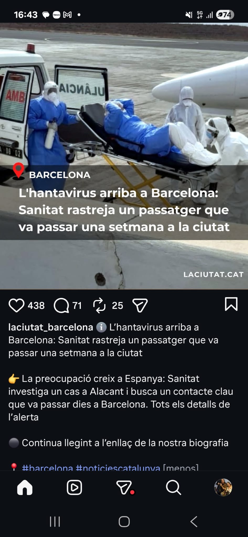 El hantavirus llega a Barcelona: las autoridades sanitarias localizan a pasajero que pasó una semana en la ciudad