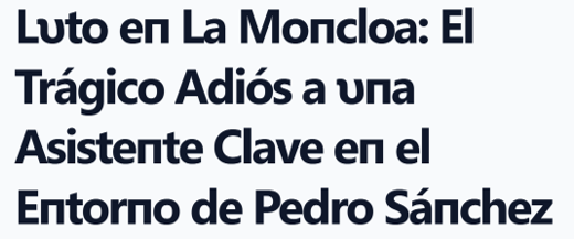 Muere una asistente de confianza de Pedro Sánchez a los 30 años, con un hijo pequeño de 3 años