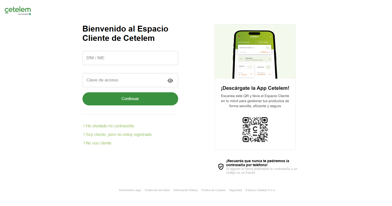 CETELEM informa de pago con importe de 390,99€ en la tarjeta de crédito