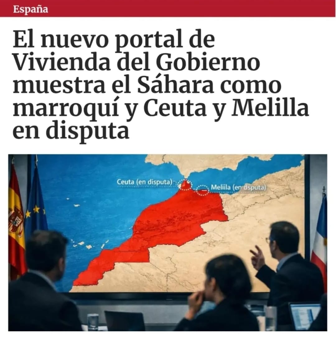 El nuevo portal de vivienda del Gobierno muestra el Sáhara como marroquí y Ceuta y Melilla en disputa
