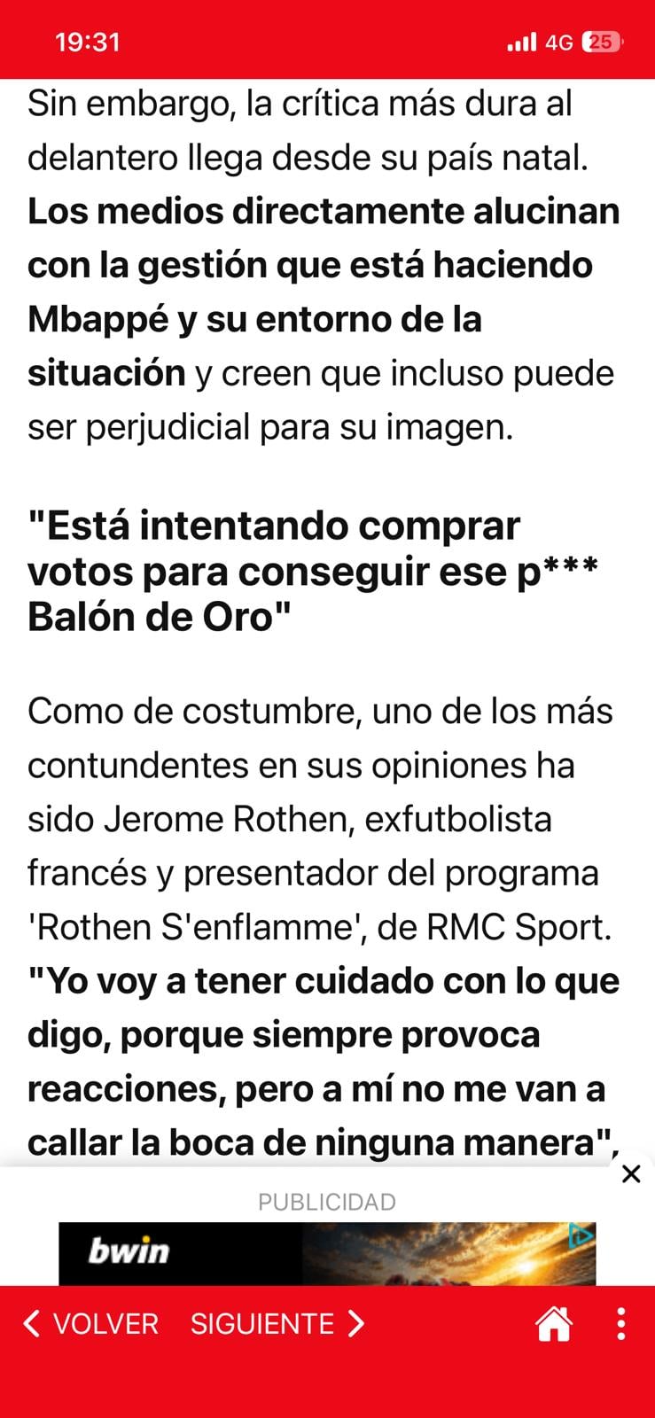 Mbappé está intentando comprar votos para conseguir el Balón de Oro