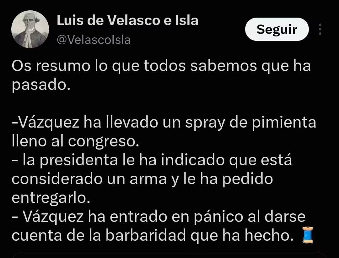 Una diputada del PP lleva un bote lleno de spray pimienta al Congreso, han tenido que acordonar un baño y atender a las personas que visitaban el Congreso