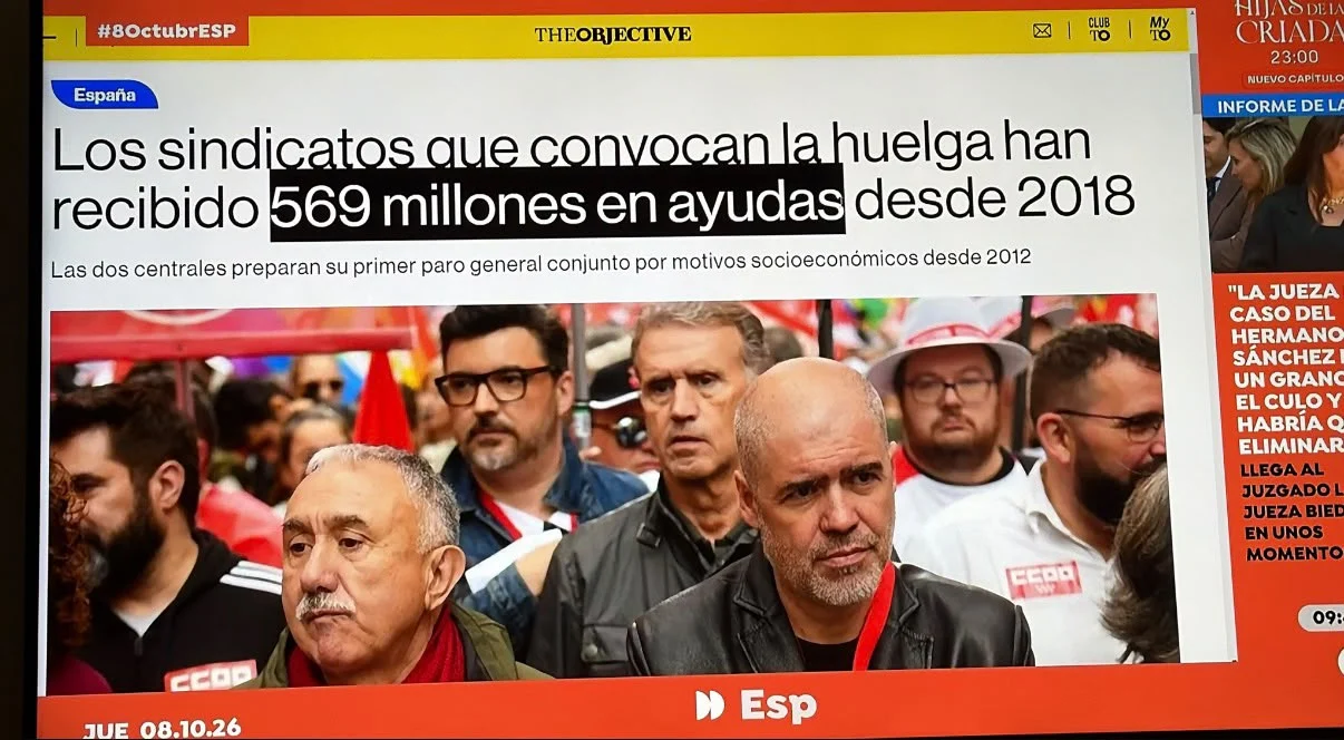 Los sindicatos que convocan la huelga general han recibido 569 millones en ayudas desde 2018