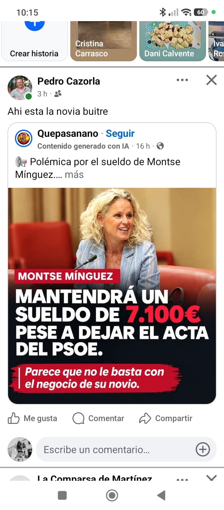 Montse Mínguez mantendrá un sueldo de 7.100 euros a pesar de haber dejado el acta del PSOE