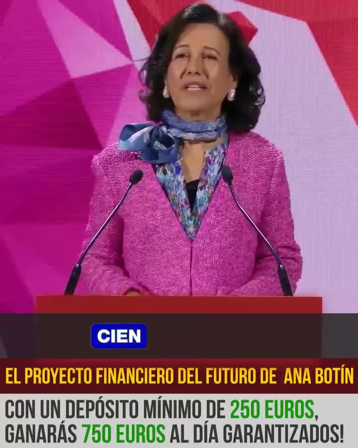 Ana Botín lanza un nuevo proyecto de inversión que ofrece a todos los españoles la oportunidad de ganar la impresionante cantidad de 40.000 euros al mes