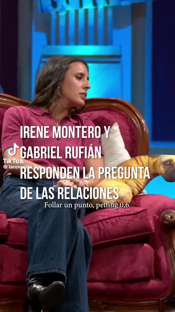 Irene Montero y Gabriel Rufián asisten a La Revuelta y hablan de sexo