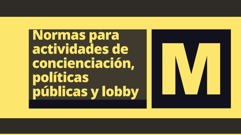 Las normas de Maldita.es para actividades de concienciación, políticas públicas y lobby