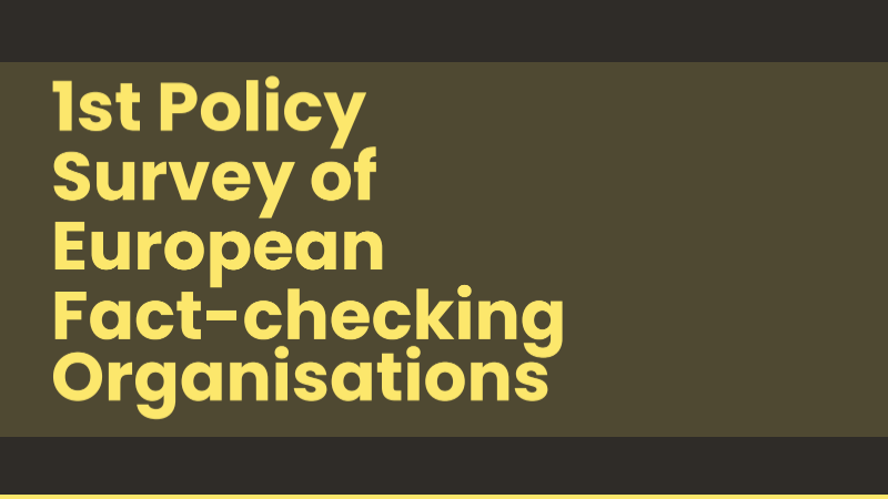 El 95% de los fact-checkers europeos quiere tener voz en la definición de las políticas públicas contra la desinformación