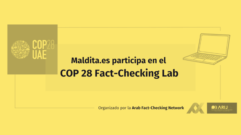 Maldita.es participa en un laboratorio internacional de fact-checking sobre la cumbre climática de Dubái