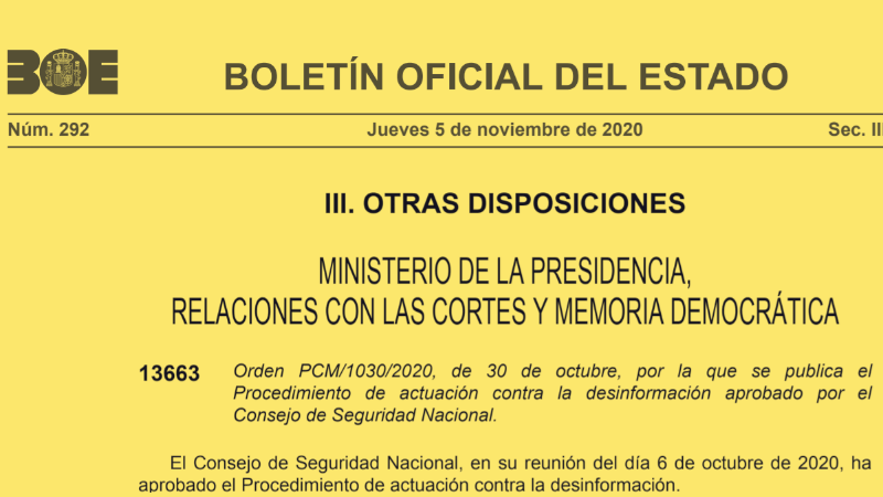 Seguridad Nacional convoca a verificadores, asociaciones de la prensa y plataformas para crear un grupo de expertos sobre desinformación