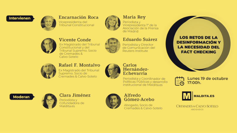 Jurists and journalists analyze the effects of disinformation in a round table organized by Cremades & Calvo-Sotelo Abogados and Maldita.es
