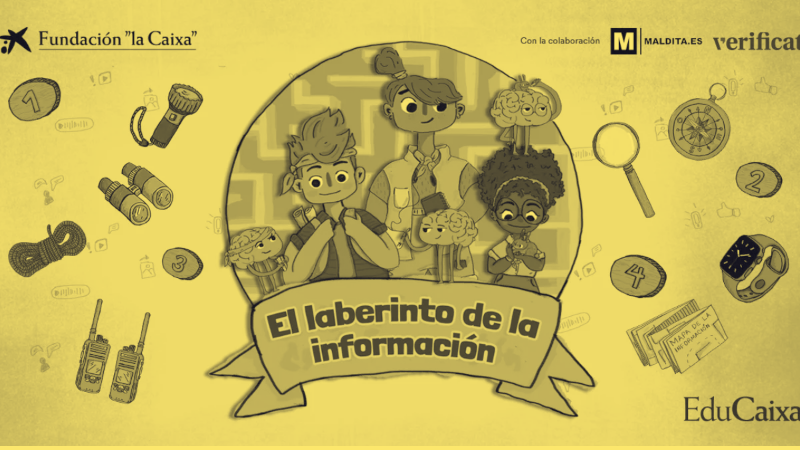 Maldita.es, EduCaixa y Verificat lanzan ‘El laberinto de la información’: una herramienta para combatir la desinformación en las aulas de primaria