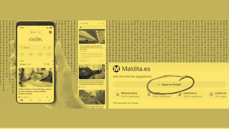 Sigue a Maldita.es en Google Discover para que no te la cuelen