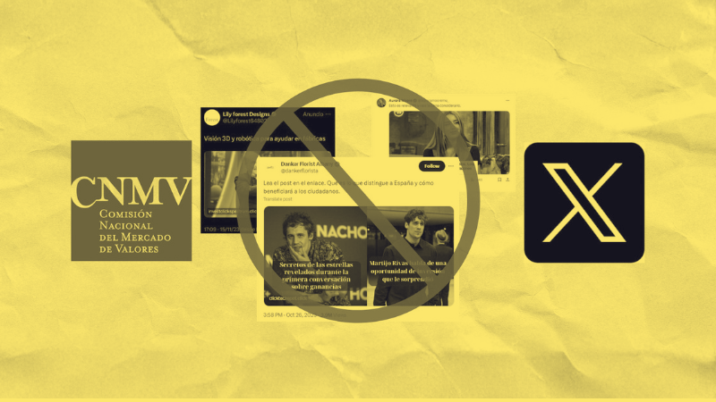 La CNMV multa a Twitter con 5 millones por permitir los anuncios fraudulentos de ‘Quantum AI’: Maldita.es ya denunció que fueron vistos más de 60 millones de veces