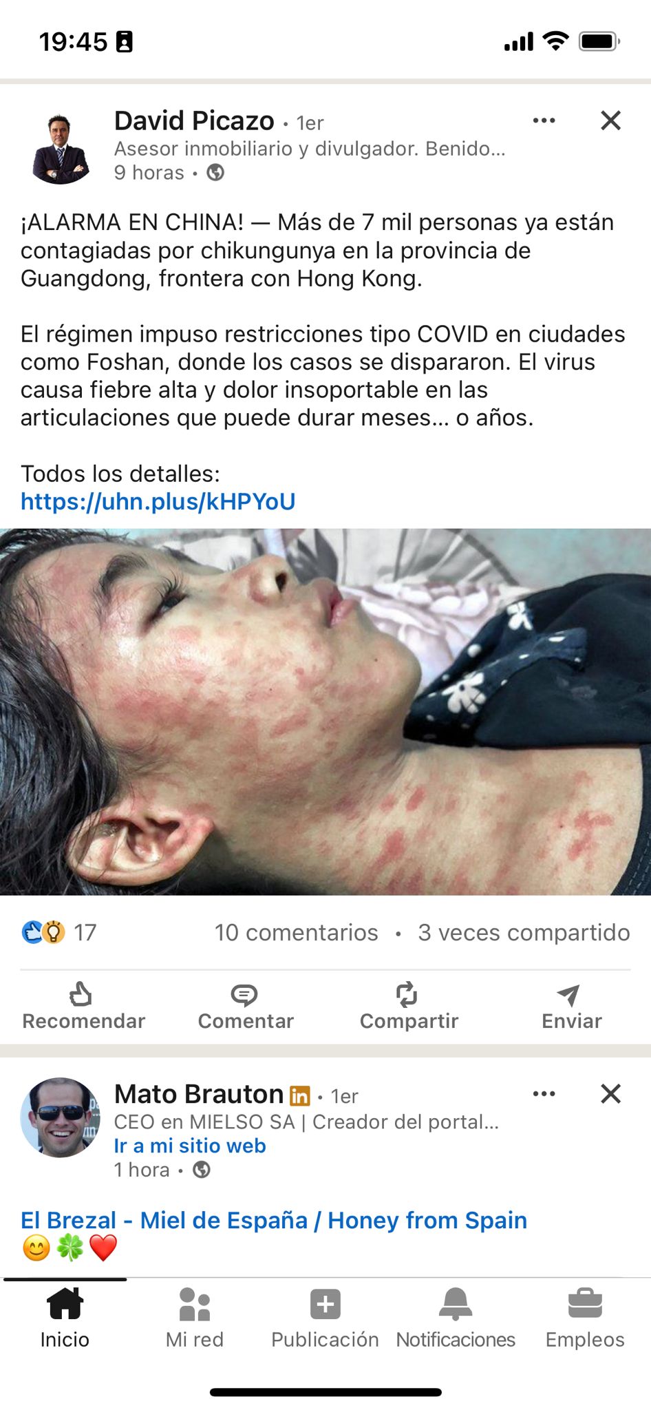 Más de 7.000 personas ya están contagiadas por chikungunya en China