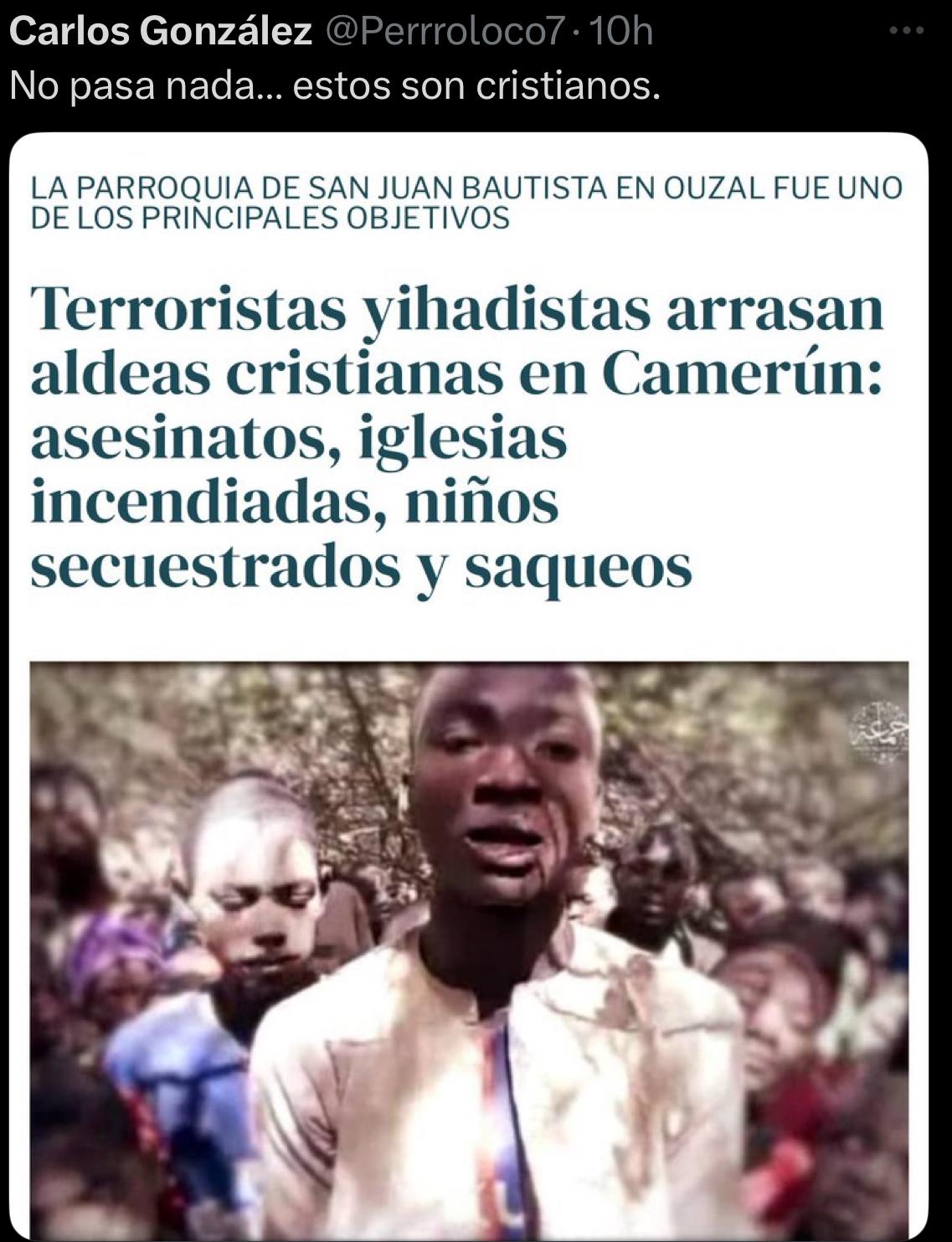 Terroristas “yihadistas” arrasan aldeas cristianas en Camerún