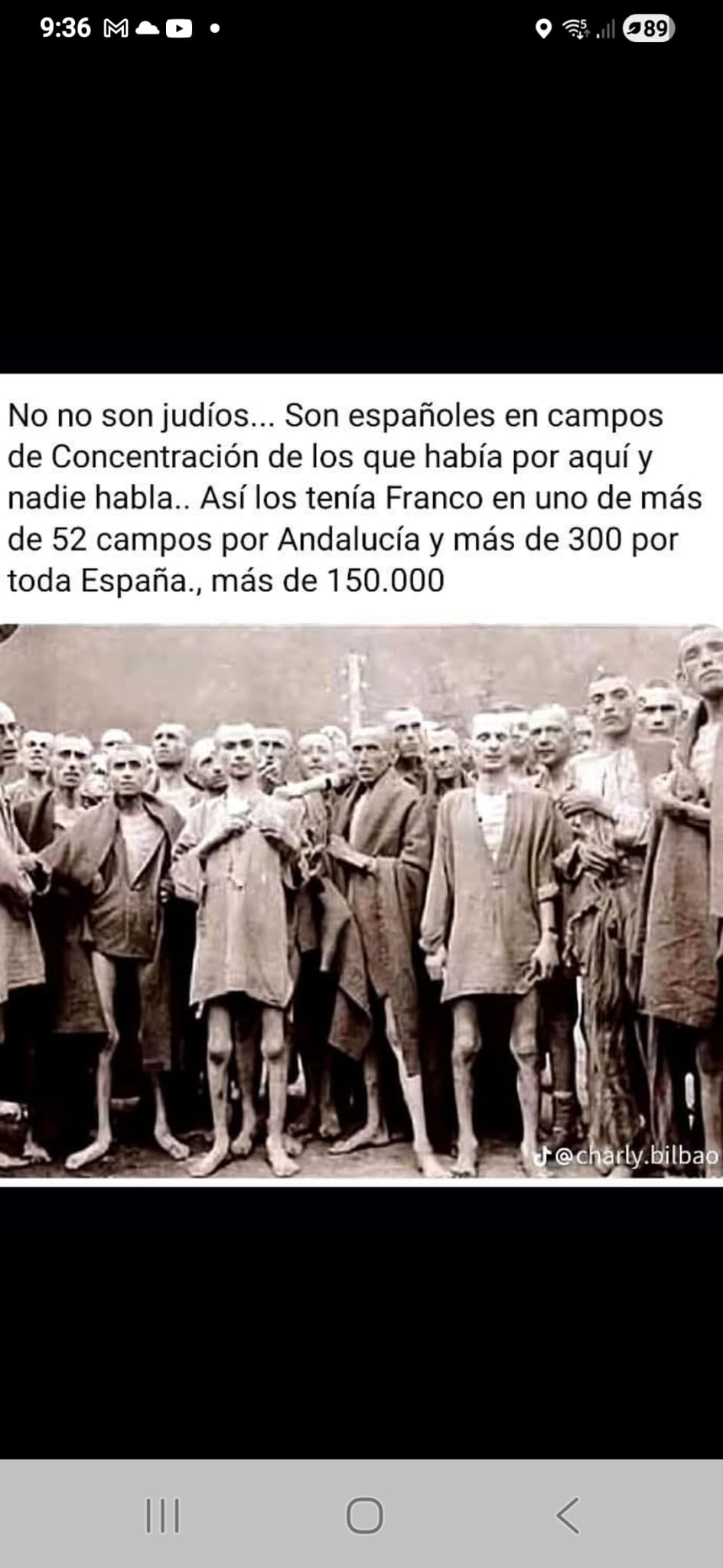 No, esta imagen no muestra a prisioneros en Andalucía: es de un campo de concentración nazi de Mauthausen (Austria)