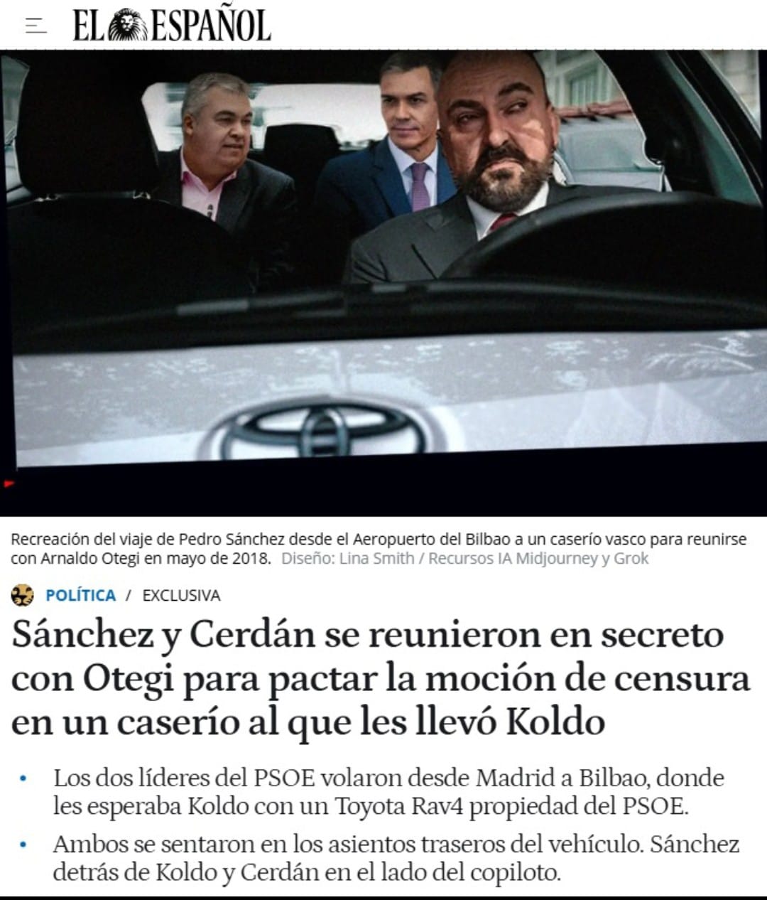 Las versiones sobre la supuesta reunión de Sánchez con Otegi a las que le habría llevado Koldo