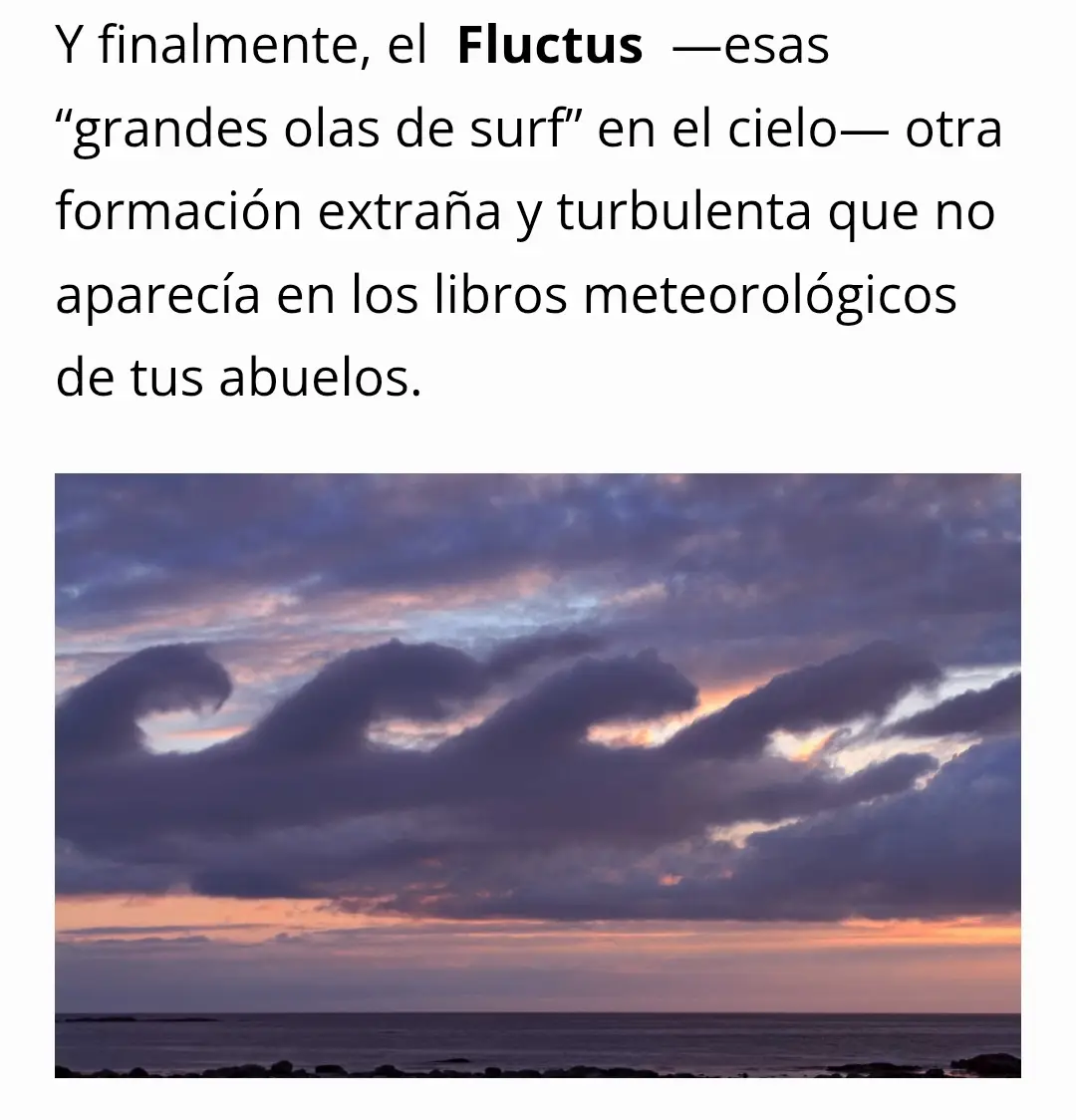 Cuidado con los contenidos que afirman que los meteorólogos han añadido nuevos tipos de nubes relacionadas con la geoingeniería