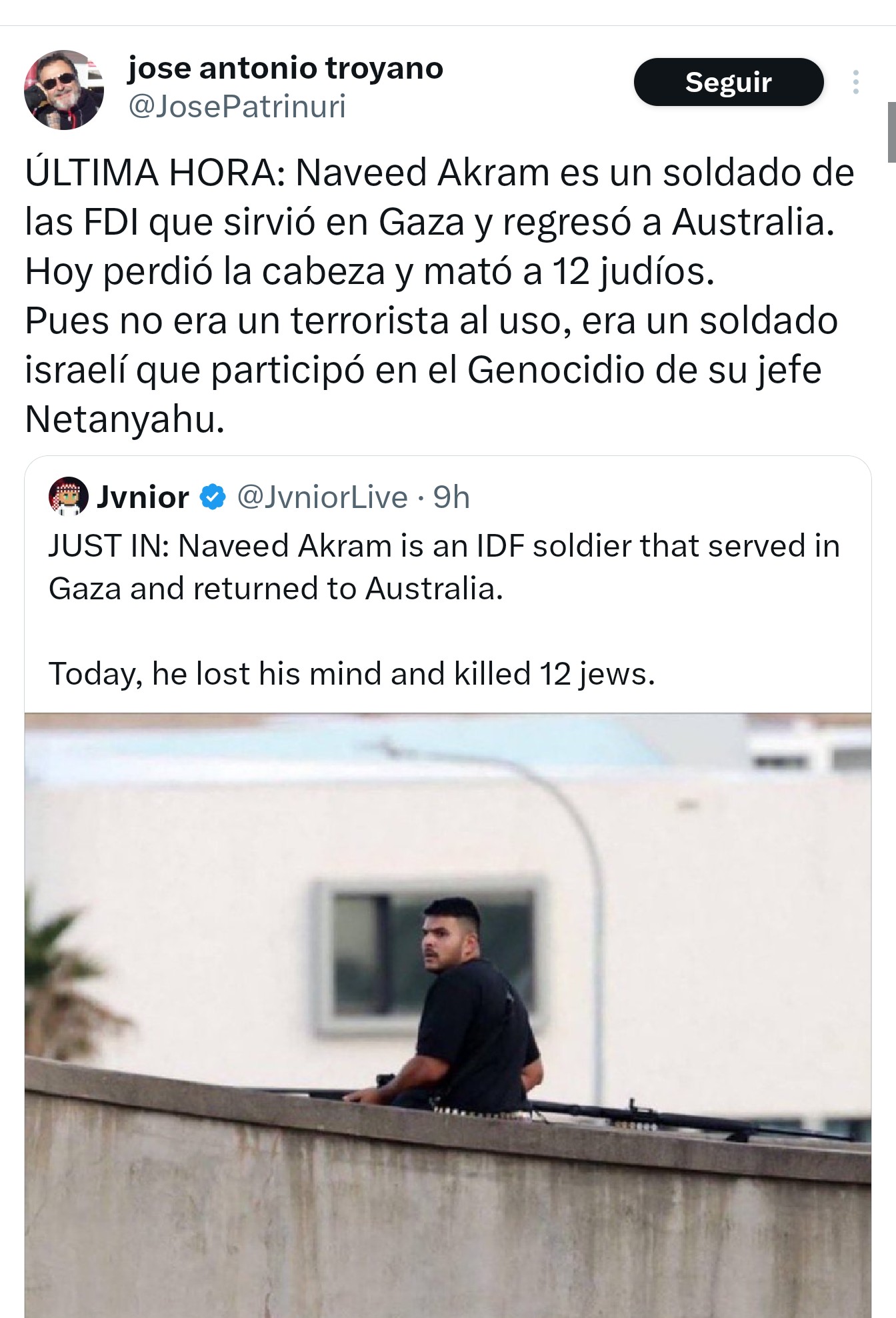 Qué sabemos sobre la supuesta vinculación de uno de los atacantes de Bondi Beach (Australia) con las Fuerzas de Defensa de Israel