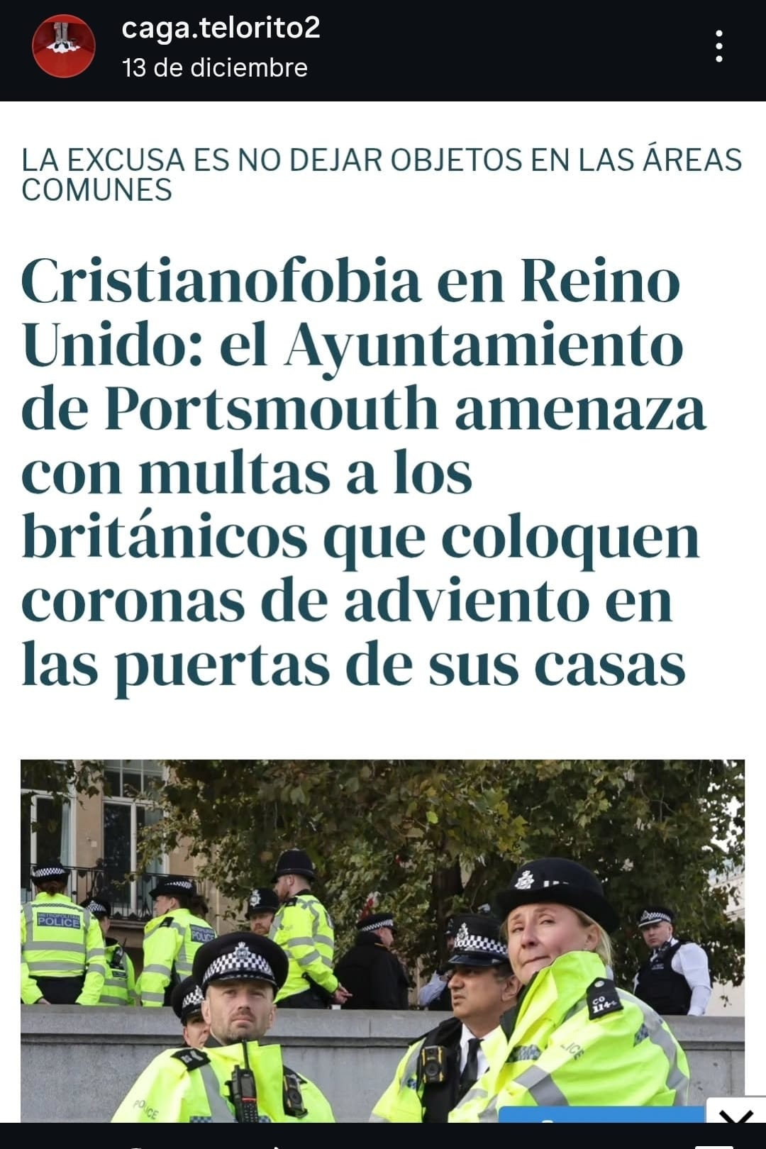 Qué sabemos de la supuesta prohibición de colocar coronas de adviento en las puertas de las casas de Portsmouth (Reino Unido)