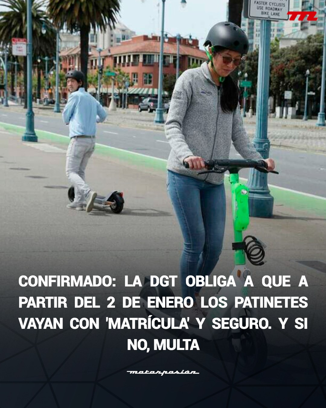 Qué sabemos sobre la obligación de que los patinetes eléctricos "vayan con matrícula y seguro" a partir del 2 de enero