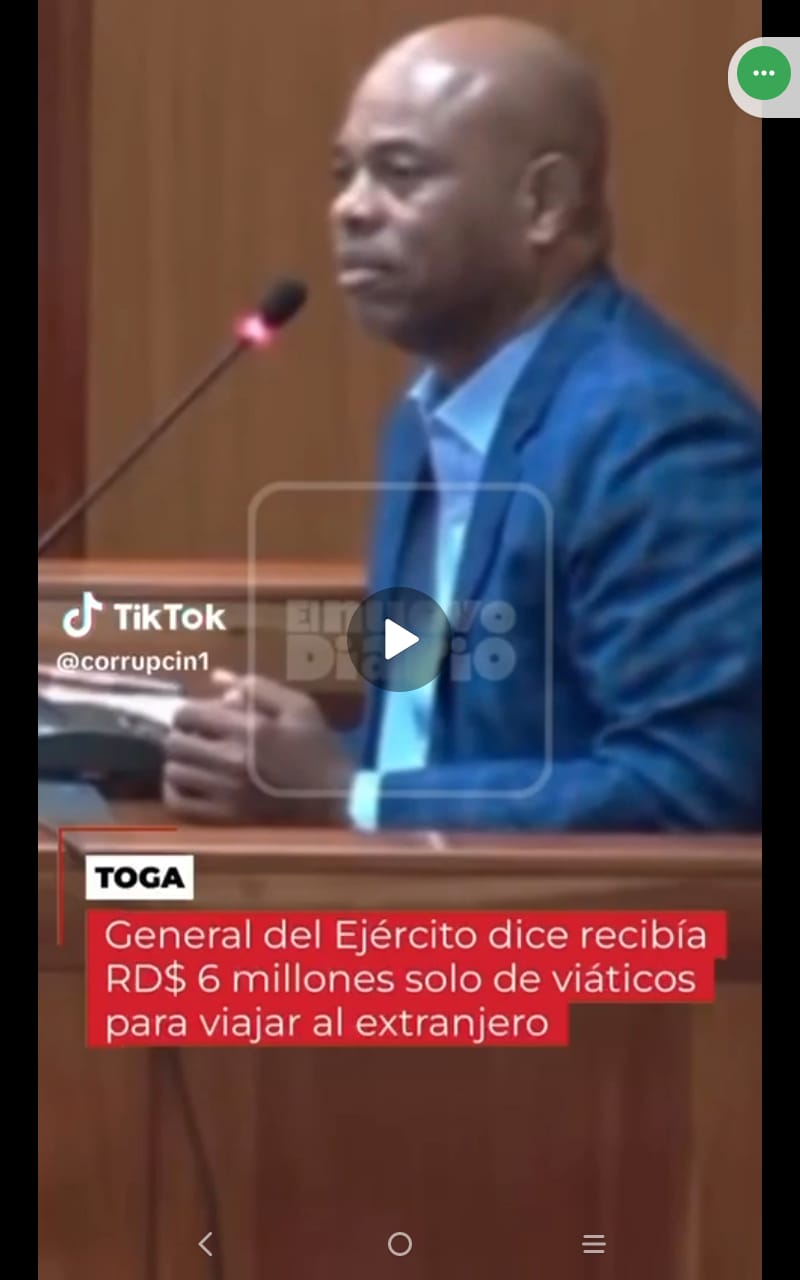 El general del ejército dominicano Reyes Batista recibía 6 millones de euros para viajes en el extranjero