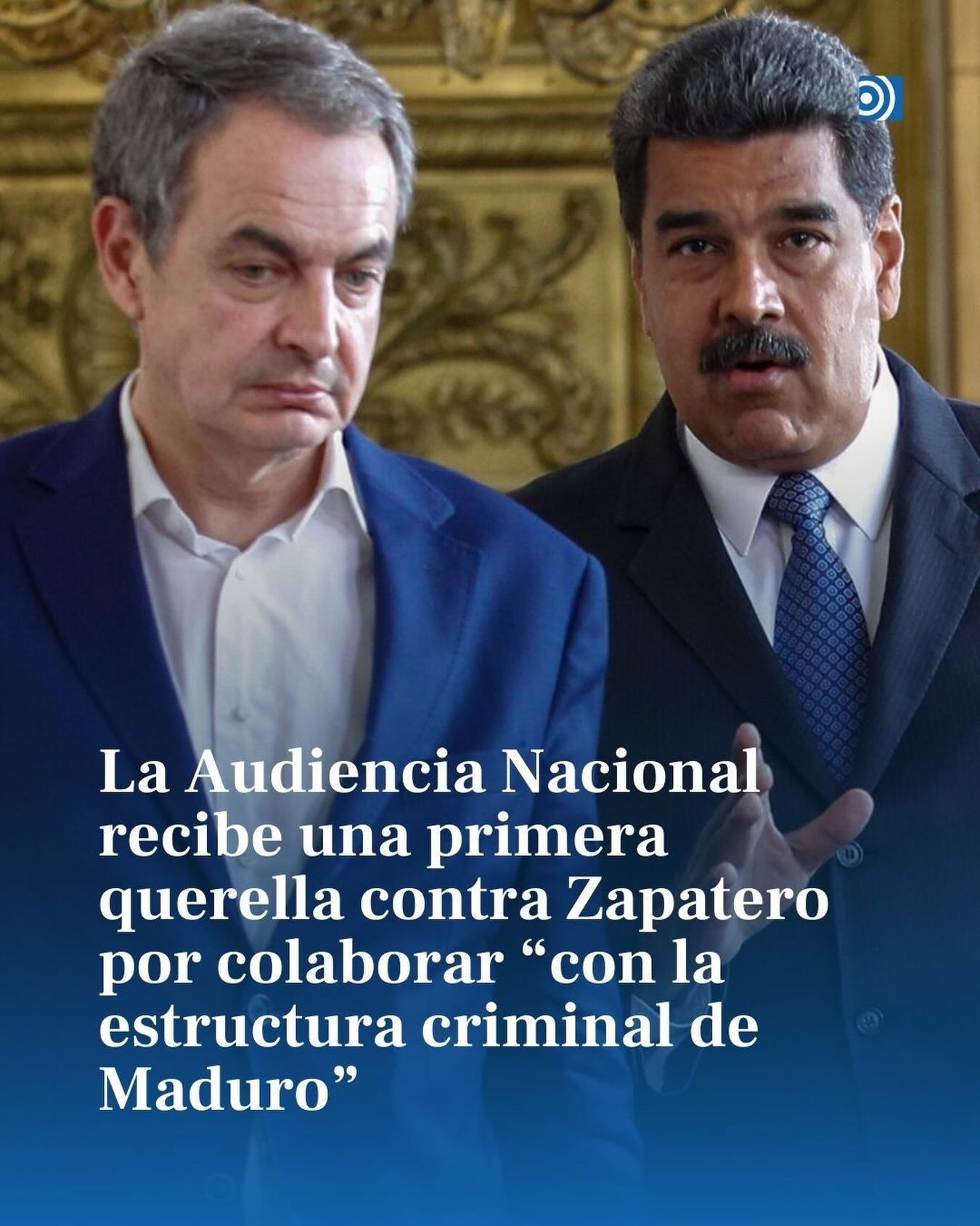 Hazte Oír se querella contra Zapatero por "colaboración con la estructura criminal de Maduro"