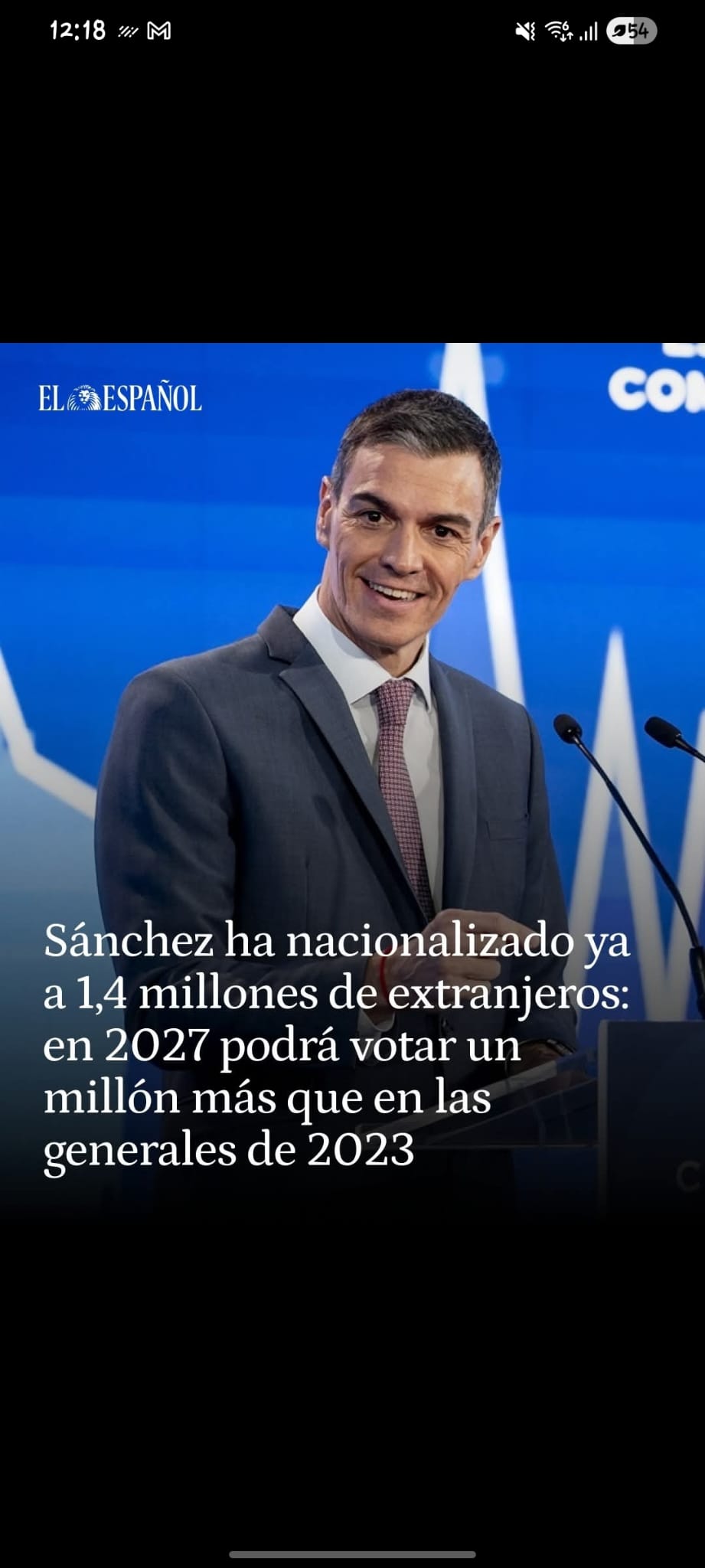 Qué sabemos sobre que Pedro Sánchez ha nacionalizado a 1,4 millones de extranjeros y que esto supondrá “un millón de votos más” que en las elecciones generales de 2023