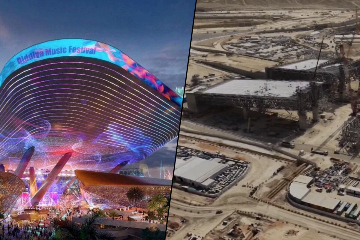 Arabia Saudí construye un parque de carreras en vertical para la F1 imitando el de Mario Kart