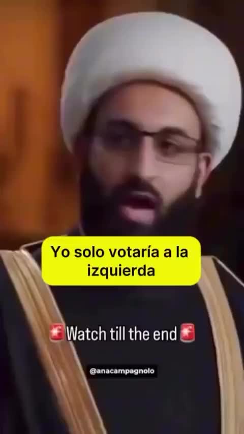 Un islamista explica que solo votaría a la izquierda porque no tienen principios y porque a los conservadores "no se les puede lavar el cerebro"