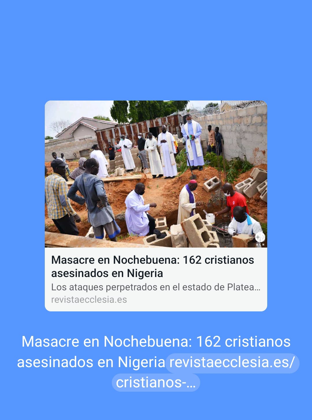 Islamistas asesinan a más de un centenar de cristianos en el centro de Nigeria en Navidad