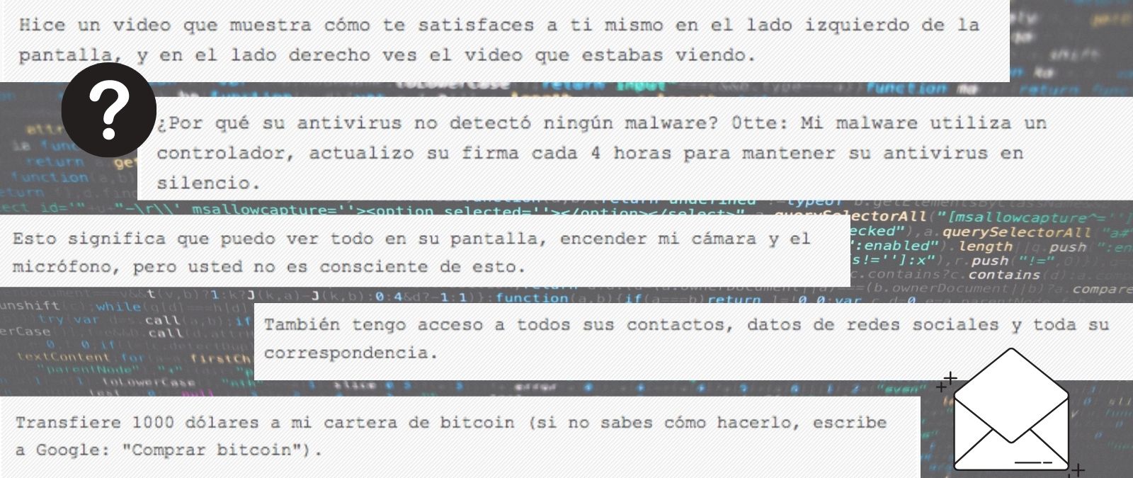 La estafa de los correos electrónicos que amenazan con difundir vídeos  sexuales si no se pagan bitcoin · Maldita.es