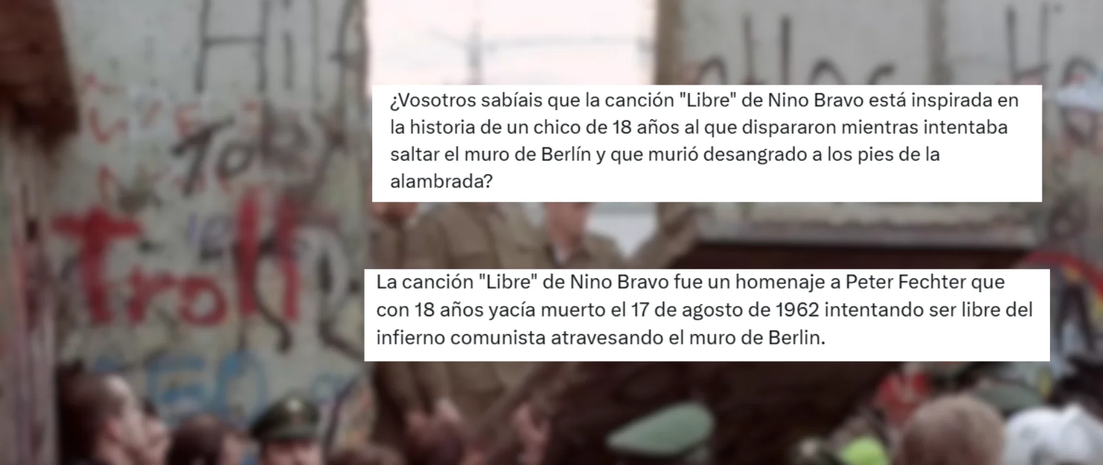 La historia de la canción ‘Libre’ de Nino Bravo: uno de los compositores afirma que va sobre la rebeldía de los jóvenes durante la dictadura