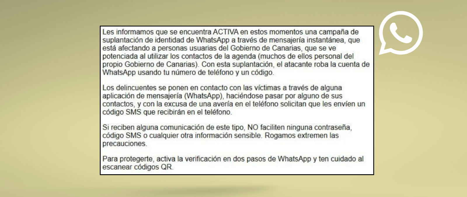 La cadena que alerta sobre una campaña "activa" del timo del código de seis dígitos de WhatsApp: qué sabemos