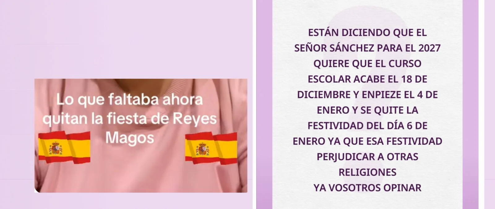 Cuidado con los contenidos que dicen que Pedro Sánchez va a eliminar el festivo de día de Reyes en 2027: no hay rastro y se asemeja a una iniciativa no aprobada para las Escuelas Europeas