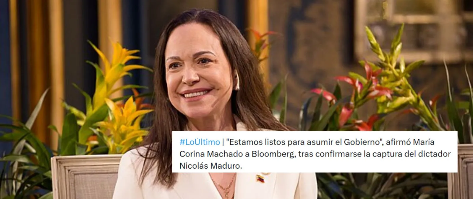 Cuidado con las declaraciones de María Corina Machado en las que dice que están "listos para asumir el Gobierno" de Venezuela a 3 de enero de 2026 tras la captura de Nicolás Maduro: son declaraciones de octubre de 2025