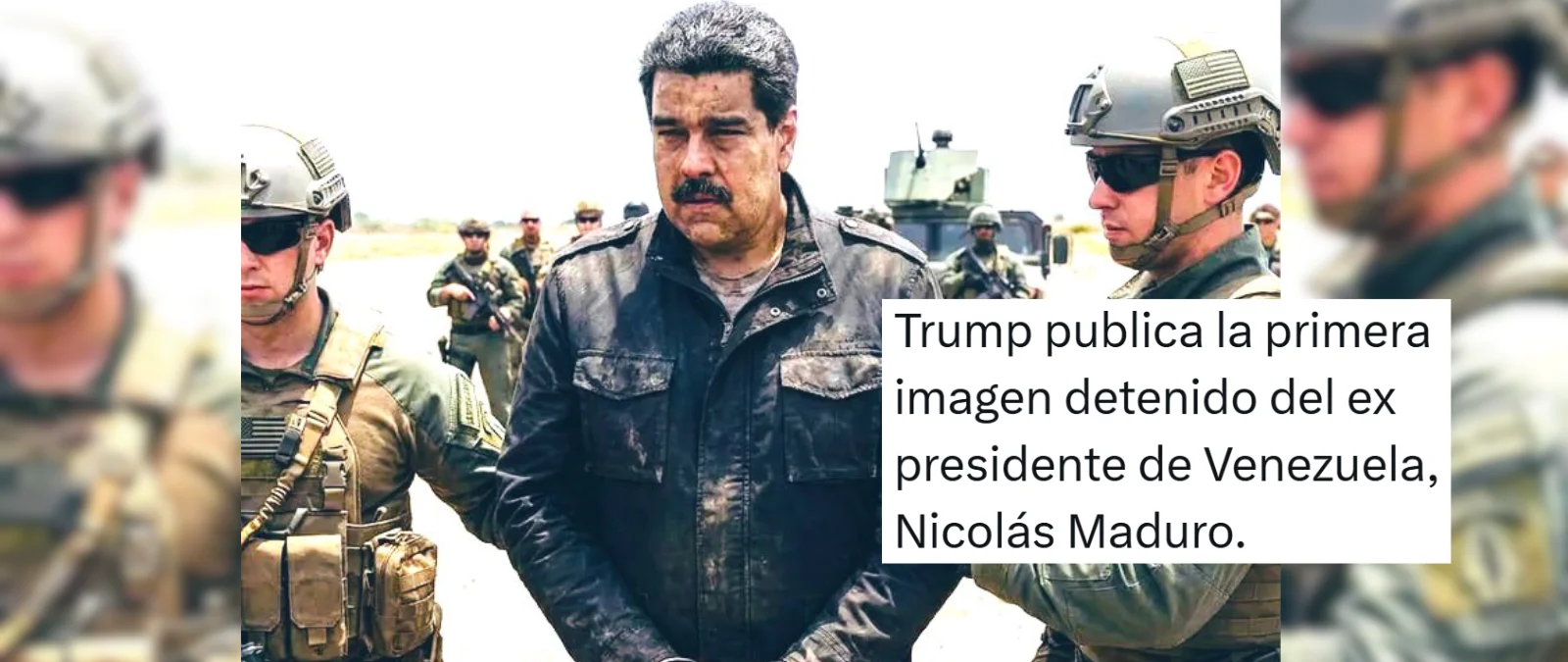 Esta no es la primera imagen publicada por Trump de Maduro detenido: el arresto se produjo de madrugada y tiene signos de haberse creado con IA