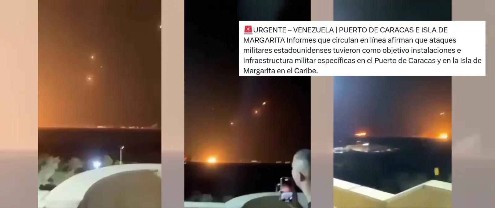 No, este vídeo no es un ataque de Estados Unidos al Puerto de Caracas y la Isla Margarita (Venezuela): es de octubre de 2024