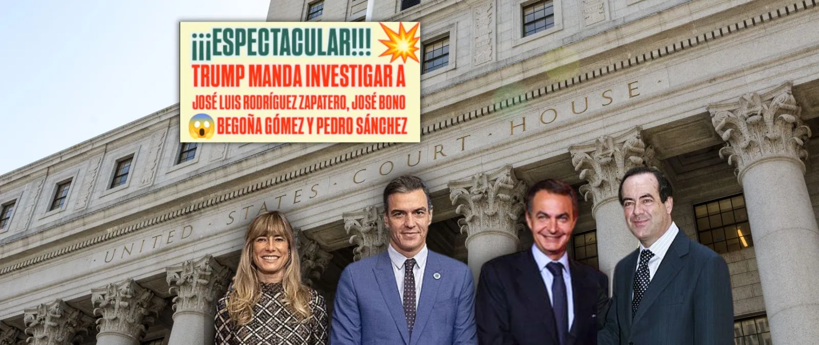 Qué sabemos de los contenidos que afirman que EEUU está investigando a Zapatero, José Bono, Begoña Gómez y Pedro Sánchez por su presunta vinculación con el Cártel de los Soles