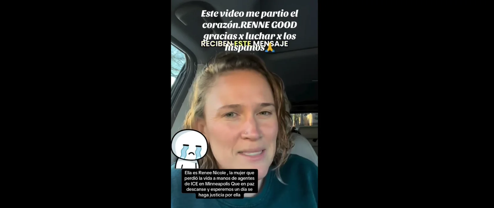 La mujer que aparece en este vídeo no es Renee Nicole Good, la víctima tiroteada por el ICE en Mineápolis