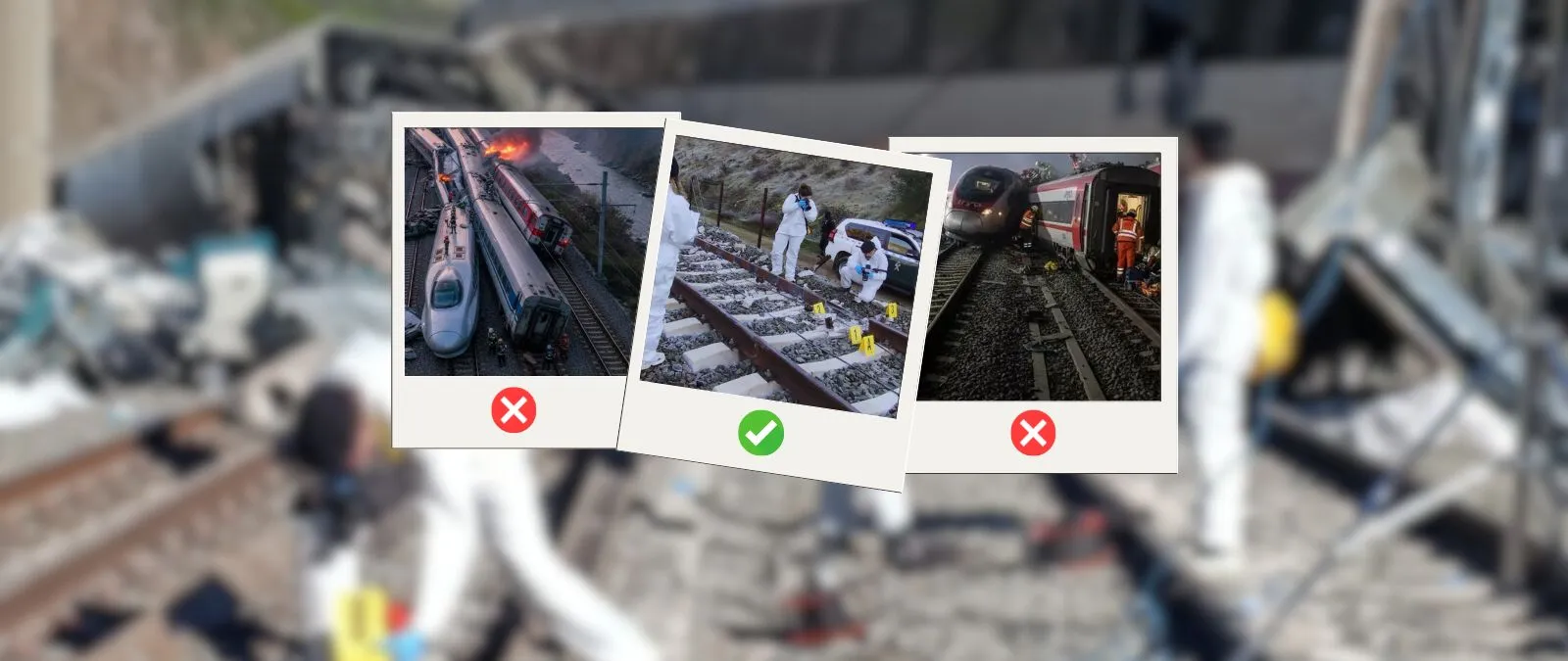 Qué imágenes son reales y cuáles no del accidente de trenes en Adamuz (Córdoba) el 18 de enero de 2026