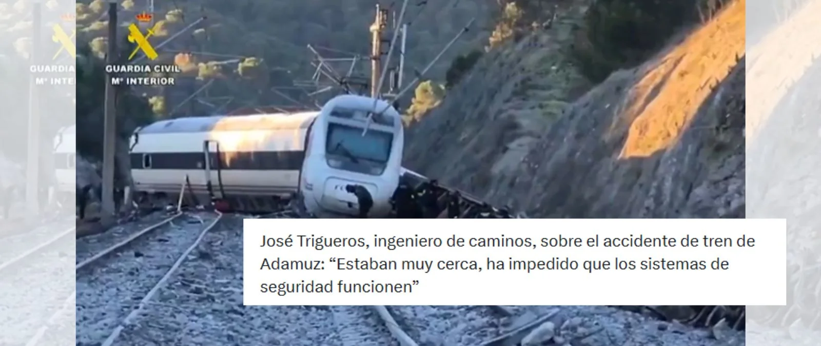 Qué sabemos sobre que los trenes “estaban demasiado cerca” y que eso “haya impedido que los sistemas de seguridad funcionen”, como afirma el presidente de la Asociación de Ingenieros de Caminos