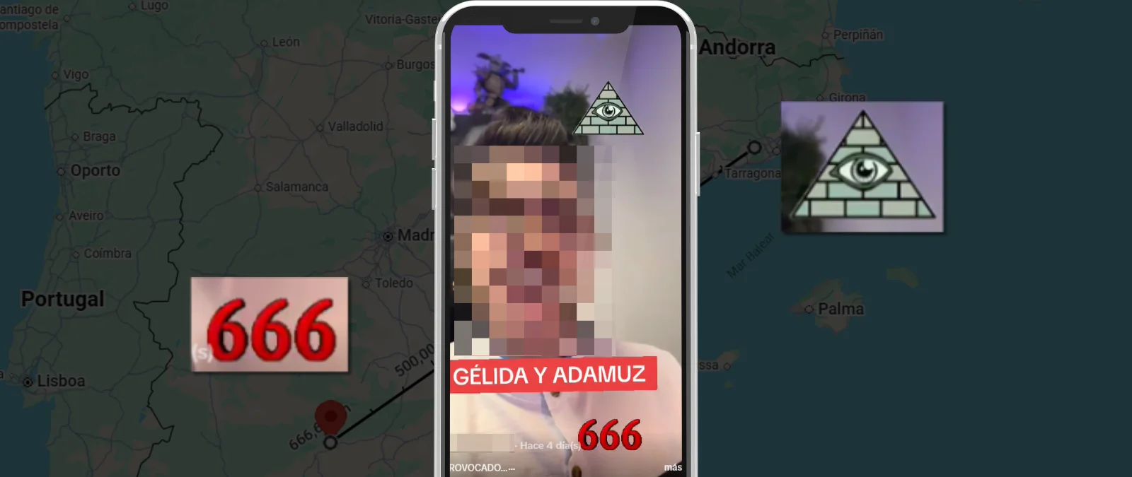 La teoría de la conspiración que dice que los accidentes en Adamuz y Gélida son sacrificios Illuminati porque ambas vías están separadas por 666 kilómetros