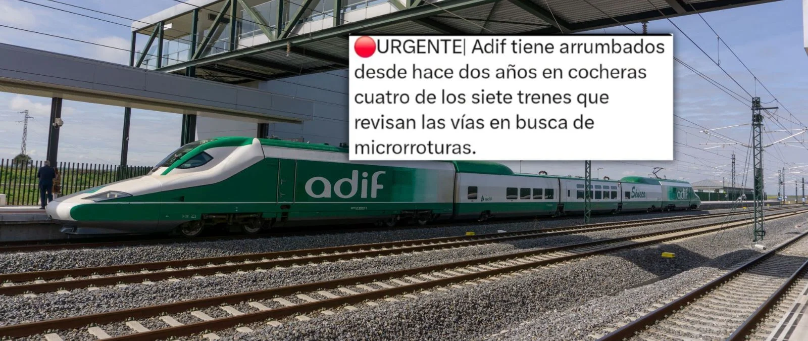 Qué sabemos de los "4 de 7 trenes" auscultadores que supuestamente "Adif tiene abandonados desde hace dos años en las cocheras"