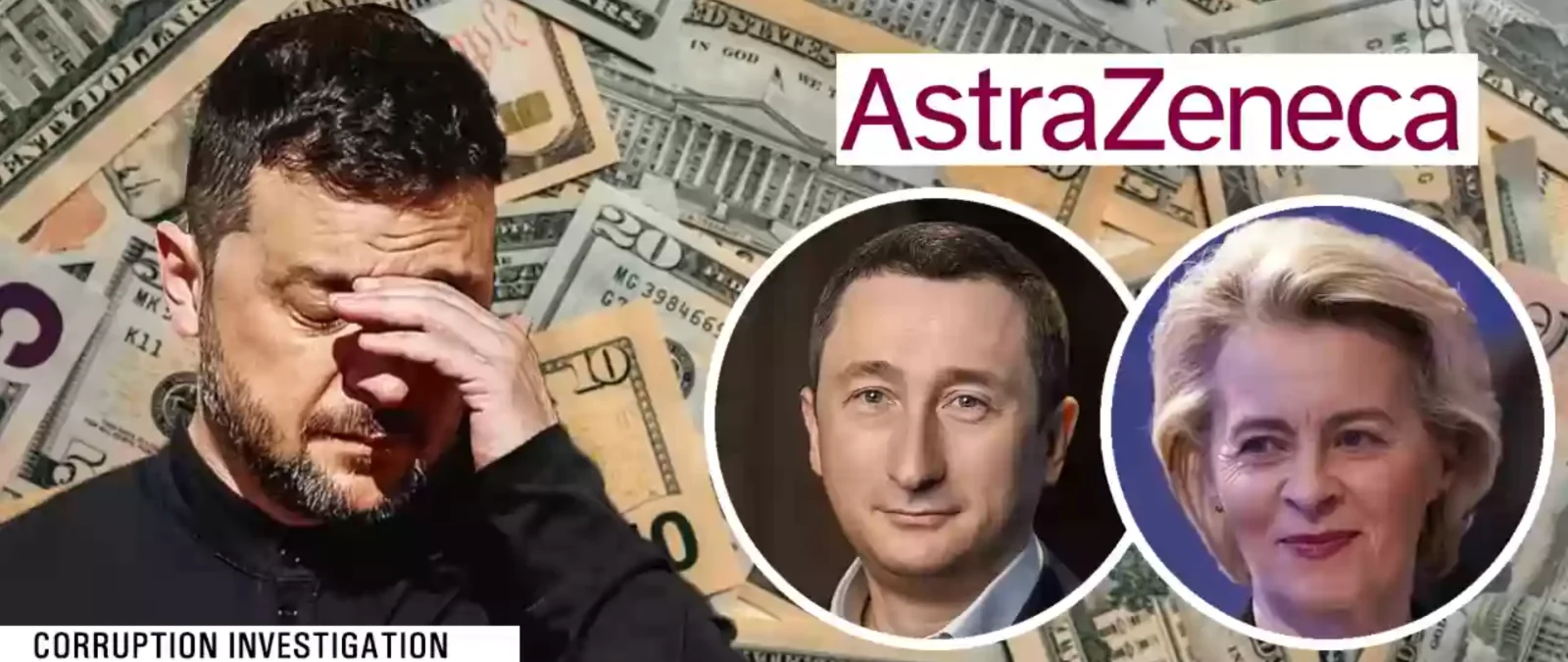Cuidado con los contenidos que afirman que Zelenski ha comprado acciones de AstraZeneca con dinero de la UE: surge de una página web que no aporta pruebas y creada dos días antes