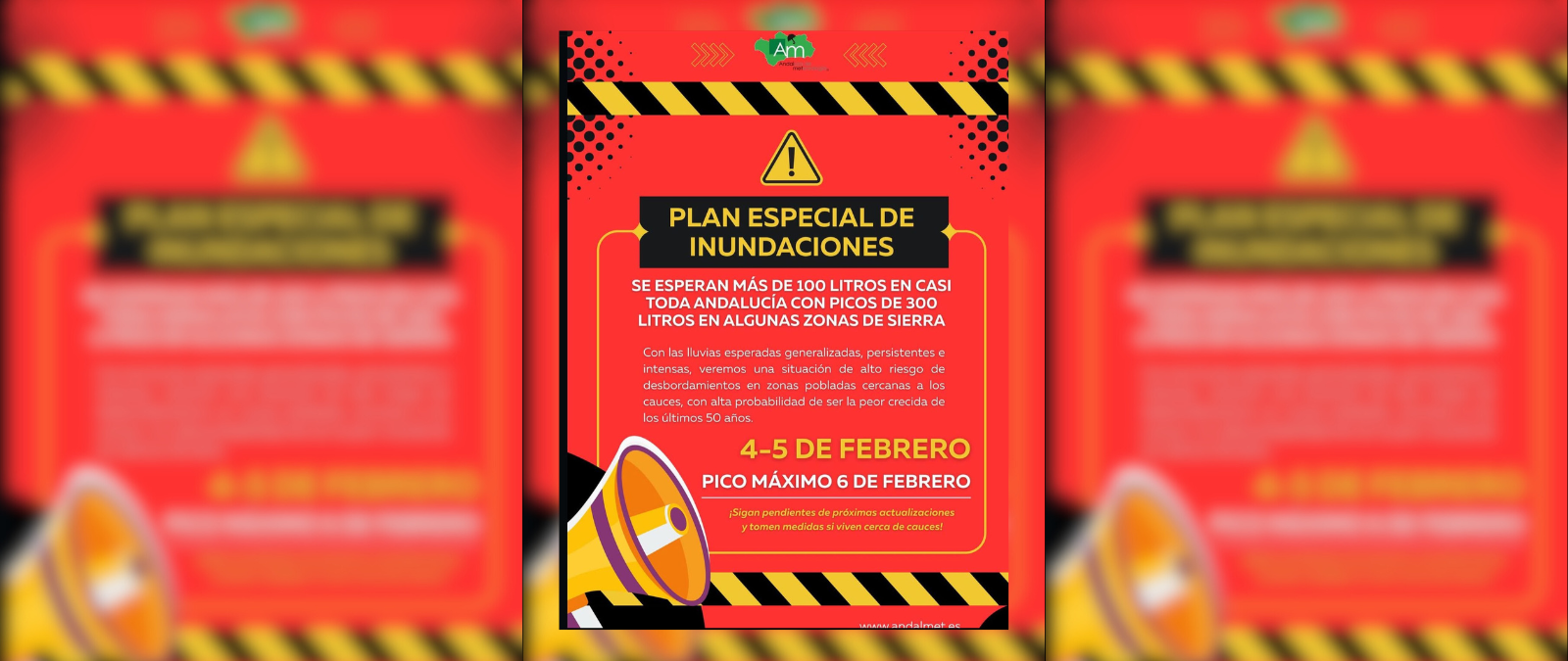 Andalucía ha activado la situación 2 del Plan ante el Riesgo de Inundaciones