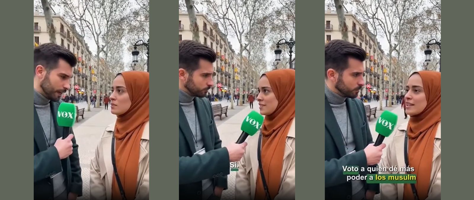 Este vídeo de una mujer con hiyab que dice que votará por el partido que más poder conceda a los musulmanes no es real: fue creado con IA
