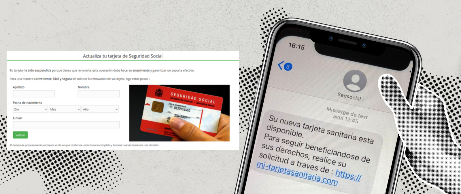 No, este SMS asegurando que nuestra nueva tarjeta sanitaria está disponible no es de la Seguridad Social: es ‘phishing’
