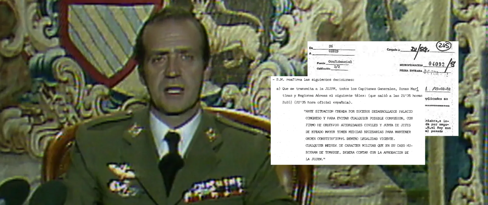 Qué cuentan y qué no los papeles desclasificados sobre el papel del rey Juan Carlos I el 23F